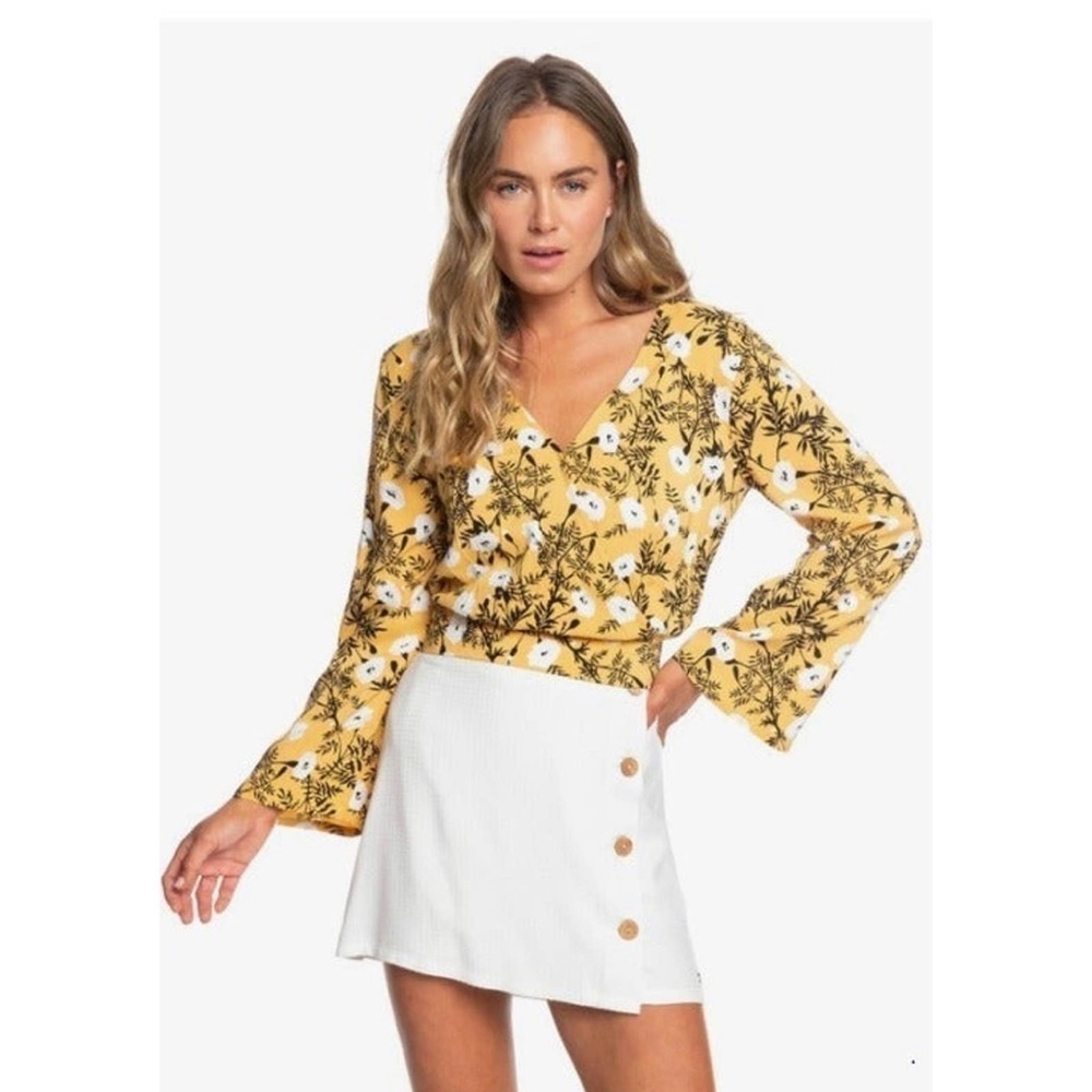 Roxy Crop Long Sleeve Shirt Size Small (New)